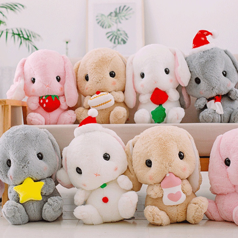Thú Nhồi Bông Hình Dáng Chú Thỏ Tai Dài Dễ Thương