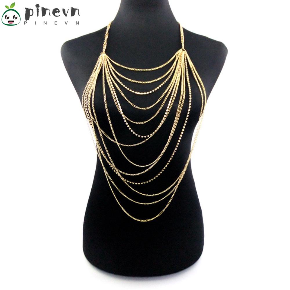 Vòng cổ Mặt Hình Trái Thông Thời Trang|Dây Xích Đeo Cơ Thể