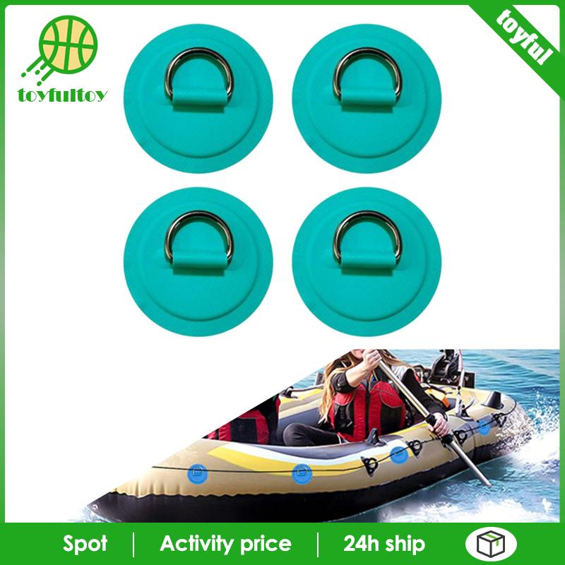 Set 4 Móc Khóa Dây Chữ D Bằng Thép Không Gỉ Cho Tàu Thuyền Dinghy