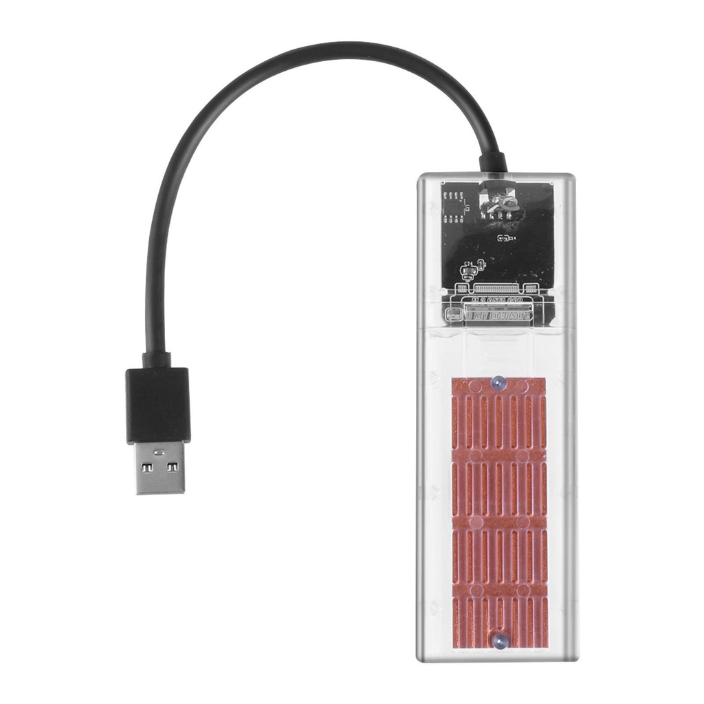 Hộp Đựng Ổ Cứng SSD Chuyển Đổi M 2 Sang USB 3 0 Trong Suốt