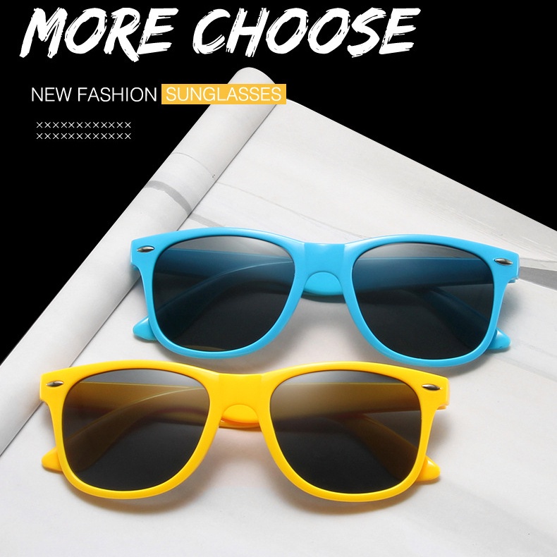 Kính Mát Gọng Vuông Thời Trang Mới Cho Nam Nữ Màu Sắc