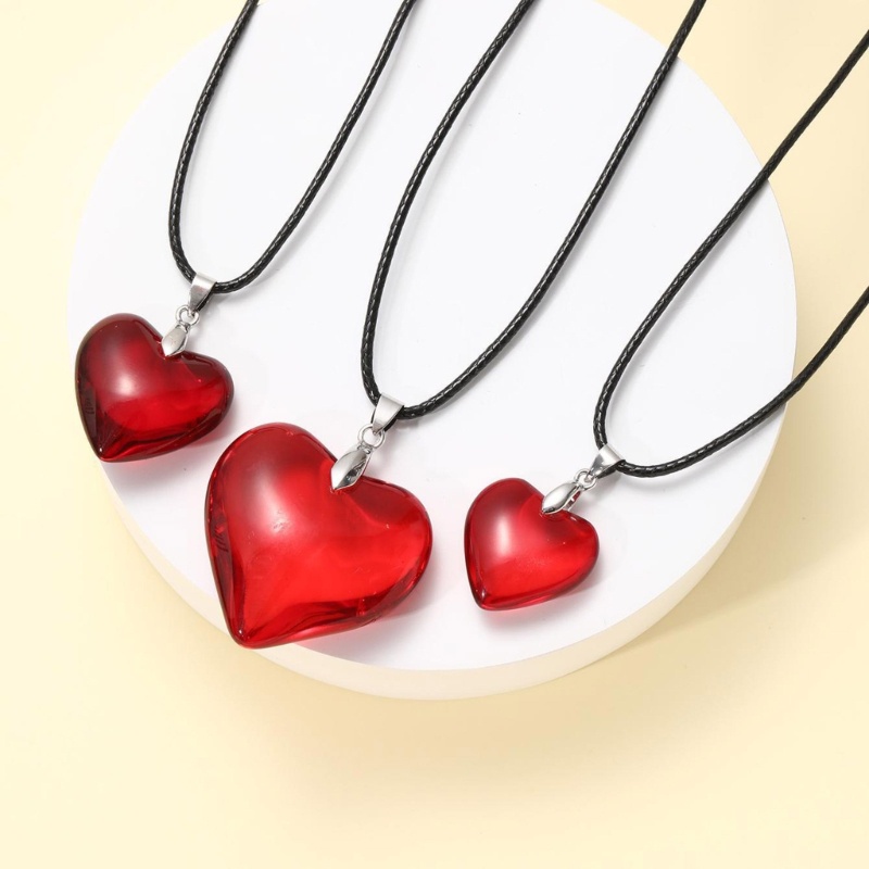 Set 6 Vòng Cổ Mặt Trái Tim Thời Trang Cho Nữ