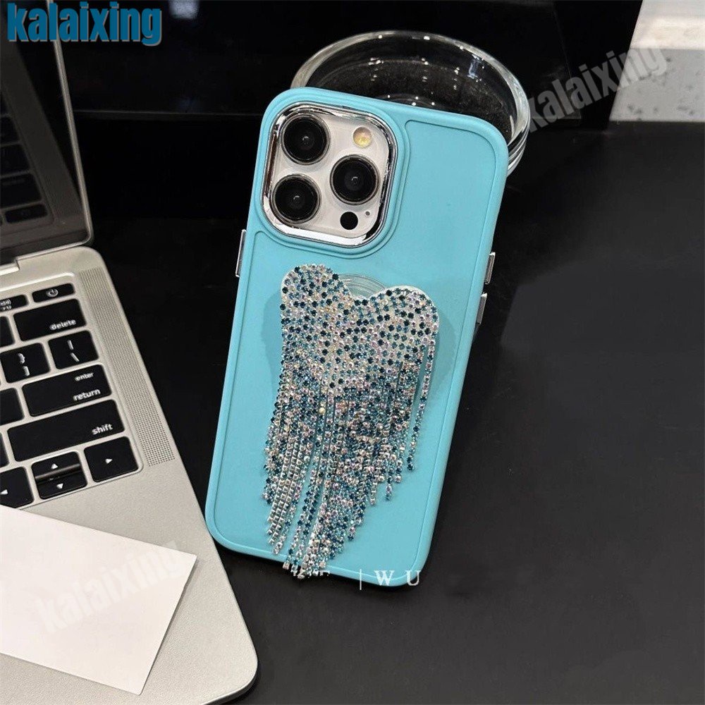 Ốp Điện Thoại Silicone Mạ Điện Có Đế Đỡ Hình Trái Tim Cho iPhone 14 Pro Max 13 Pro 12 11Pro X XR Xs Max 7 / 8Plus