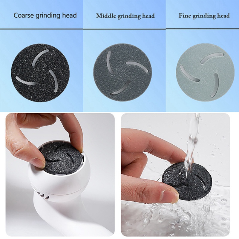 Máy Tẩy Vết Chai Chân Chạy Điện Thiết Kế Nhỏ Gọn Màu Trắng Tiện Dụng