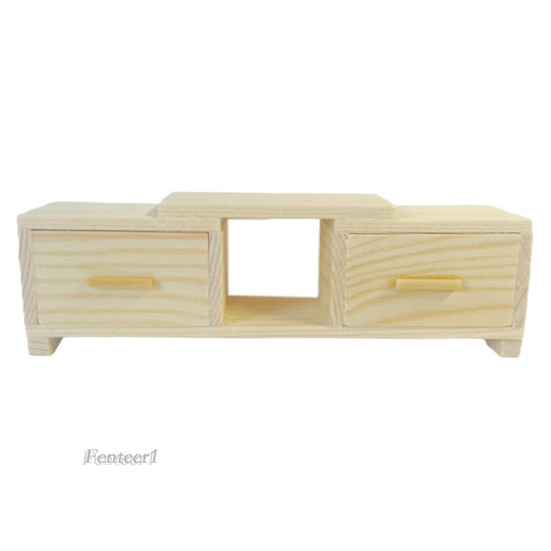 Mô Hình Tủ TV Mini Tỉ Lệ 1 / 12 Dùng Trang Trí Nhà Búp Bê