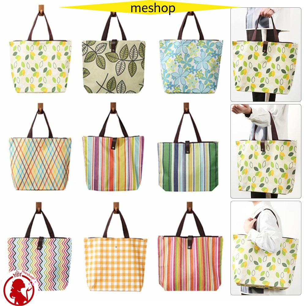 Túi Tote Có Khóa Kéo In Họa Tiết Dùng Khi Đi Mua Sắm