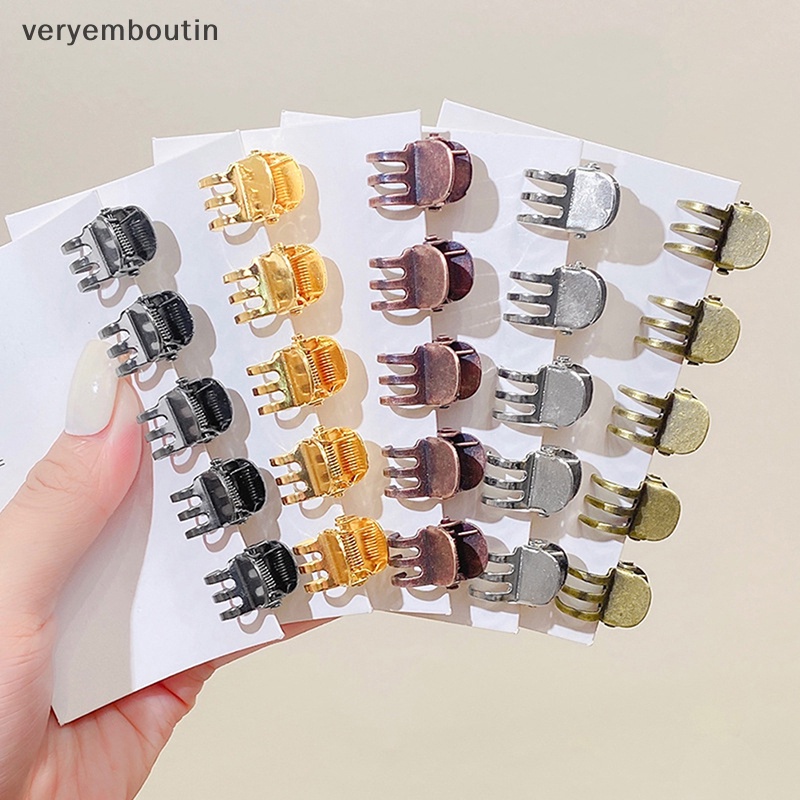 Bộ 5 Kẹp Tóc Kim Loại Nhỏ Xinh Thời Trang Cổ Điển Cho Nữ