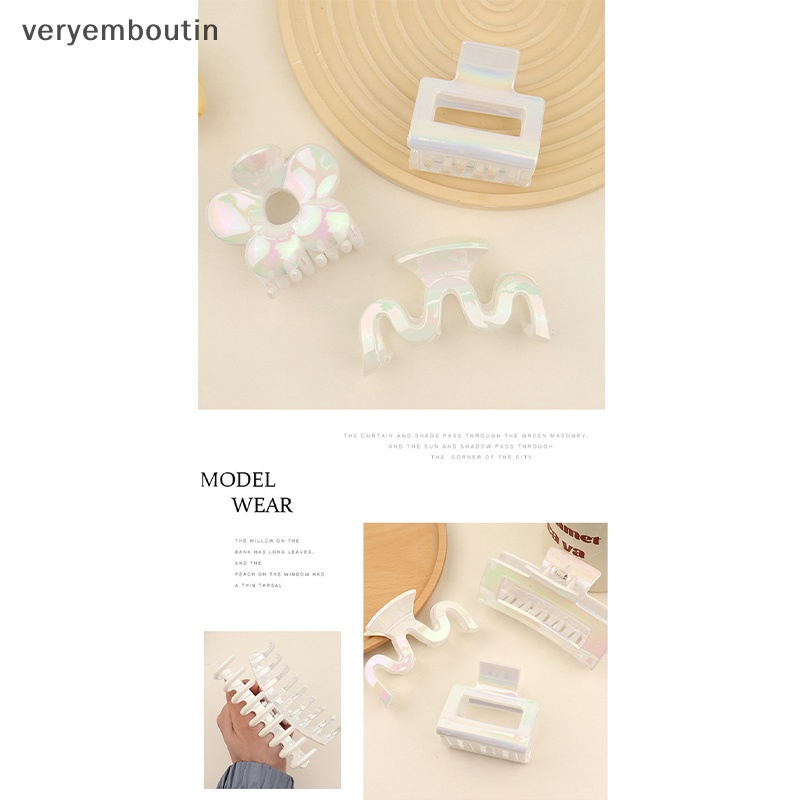 Kẹp Tóc Càng Cua Bằng Nhựa Cỡ Lớn Thời Trang Cho Nữ