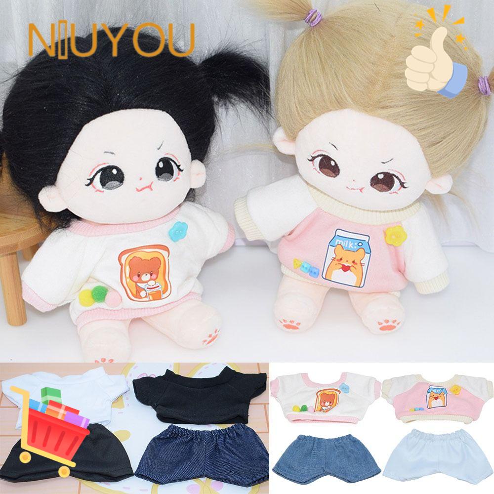 Áo Thun Xinh Xắn Dành Cho Búp Bê 20cm 6 Kiểu 1 / 12