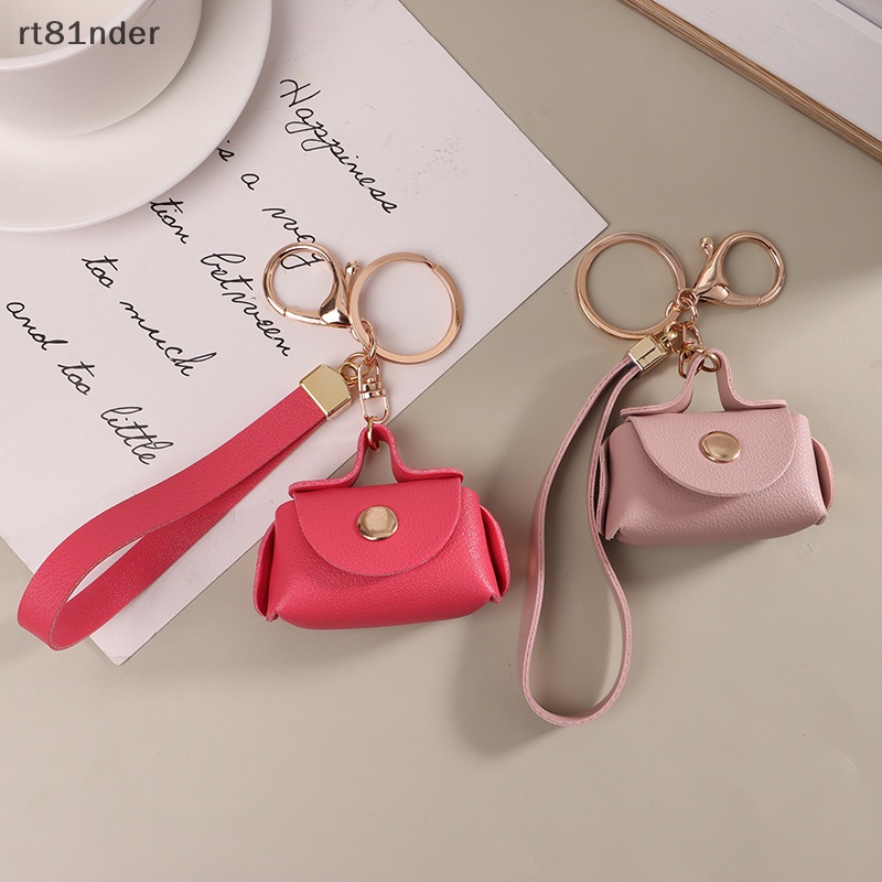 Rt Ví Da Mềm Mini Đựng Tai Nghe / Tiền Xu / Móc Khóa Kiểu Dáng Dễ Thương