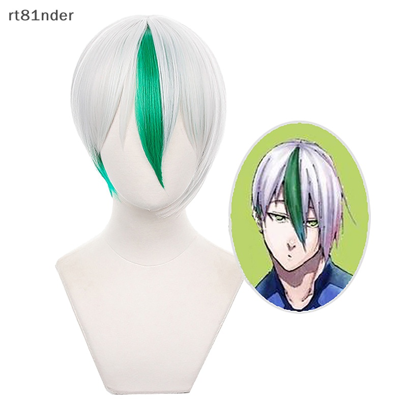 Bộ Tóc Giả Ngắn Hóa Trang Nhân Vật Anime Màu Xanh Dương Thời Trang