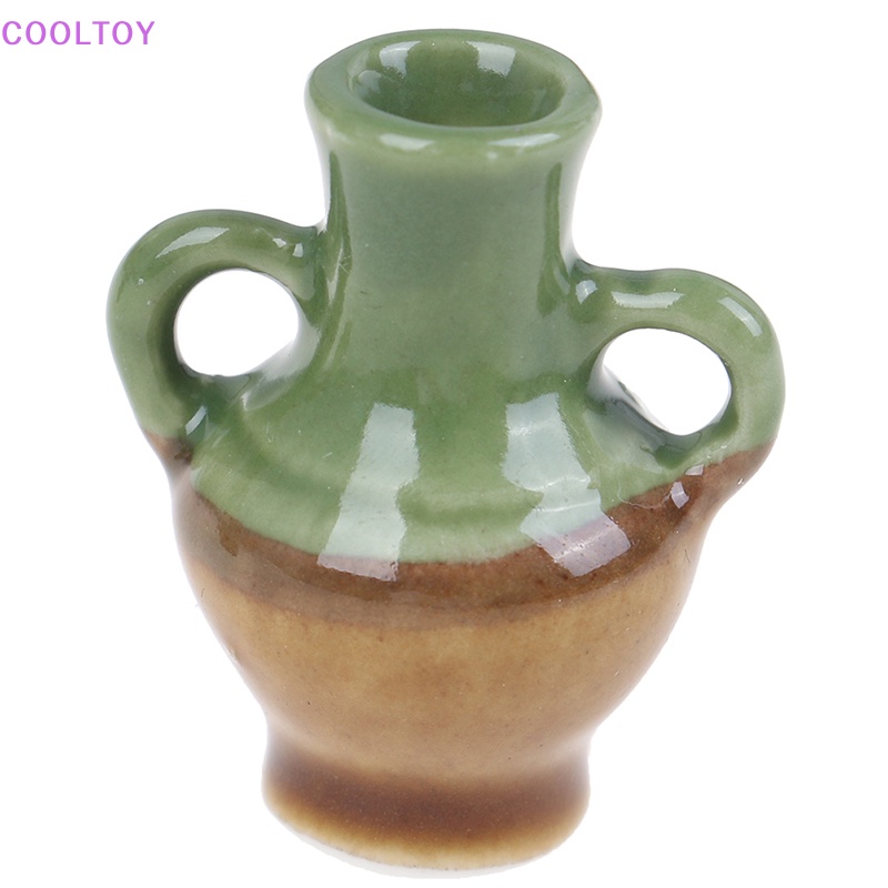 Set 2 Lọ Hoa Gốm Mini 1: 12 Trang Trí Nhà Búp Bê