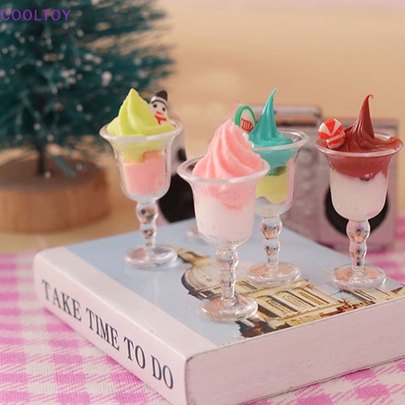 Set 4 Ly Kem Mini Tỉ Lệ 1: 12 Dùng Để Trang Trí Nhà Búp Bê