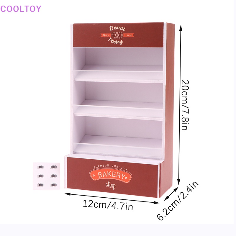 Kệ Đứng Trưng Bày Bánh Mì Tỉ Lệ 1: 12 Trang Trí Nhà Búp Bê