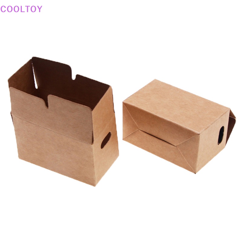 Cooltoy Bộ 2 Hộp Giấy Gấp Gọn Làm Phụ Kiện Nội Thất Nhà Búp Bê DIY Bán Chạy