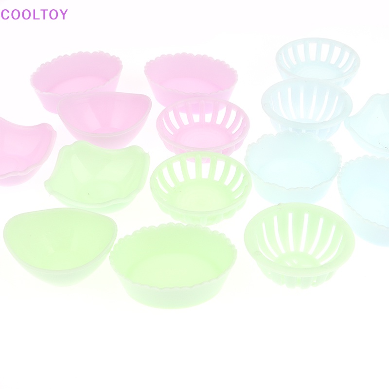 Bộ 5 Giỏ Đựng Trái Cây / Rau Củ Quả Mini Trang Trí Nhà Búp Bê DIY