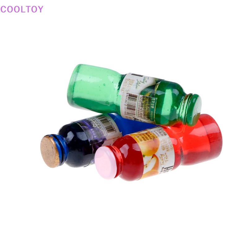 Cooltoy Set 5 Chai Nước mini Tỉ Lệ 1: 12 Trang Trí Nhà Búp Bê