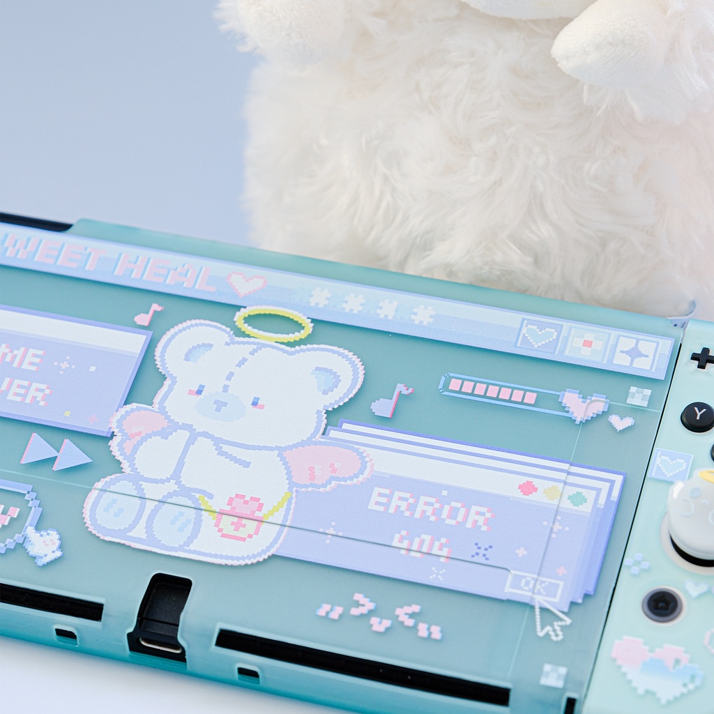 Ốp Bảo Vệ Máy Chơi Game Nintendo Switch Màu Hồng Xinh Xắn