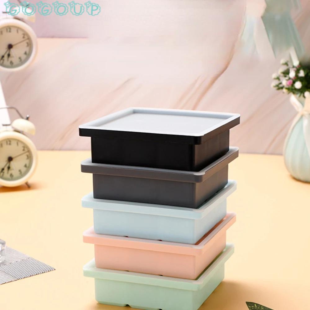 Khay Làm Đá 9 Ngăn Có Nắp Đậy Tiện Lợi Dành Cho Bé