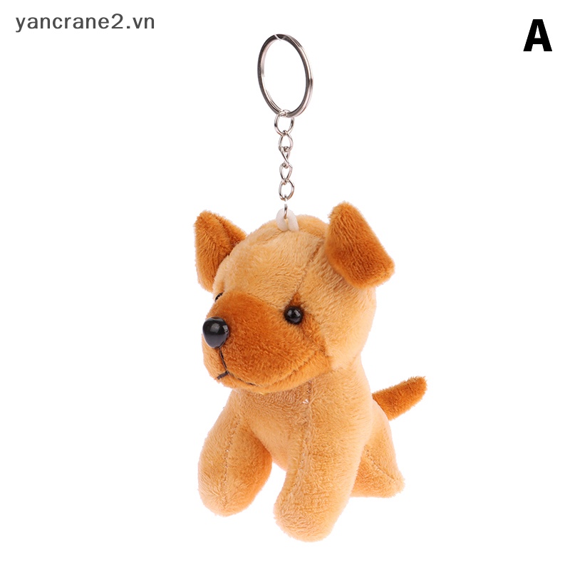 Búp Bê Nhồi Bông Hình Chó Sói Dễ Thương Treo Móc Khóa / Ba Lô / Túi Xách Trang Trí Xe Hơi {yancrane2.vn}