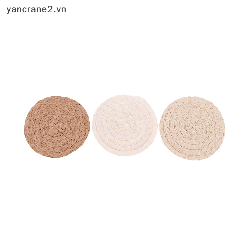 Thảm Tròn Đan Rơm Mini Trang Trí Nhà Búp Bê 1: 12 {yancrane2.vn}