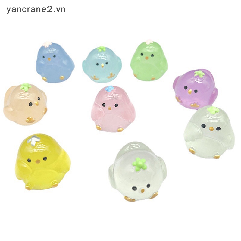 Đồ Chơi Chú Gà Con Bằng Nhựa Resin Phát Sáng Dễ Thương DIY {yancrane2.vn} {yancrane2}