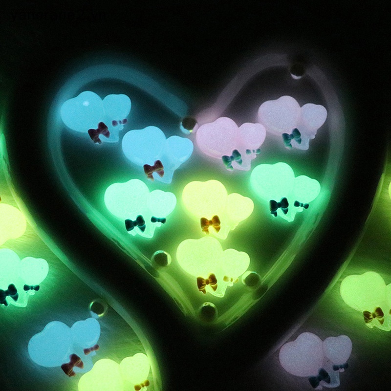 Bộ 5 Bong Bóng Trái Tim Bằng Nhựa Màu Sắc Ngẫu Nhiên Dùng Trang Trí DIY yancrane2.vn