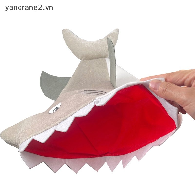 Mũ Cá Mập Nhồi Bông Hóa Trang Halloween Vui Nhộn Cho Người Lớn {yancrane2.vn}