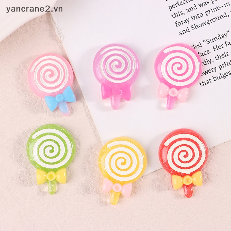 Set 10 Kẹp Nhựa Resin Diy Trang Trí Điện Thoại / Đồ Thủ Công Mỹ Nghệ yancrane2.vn