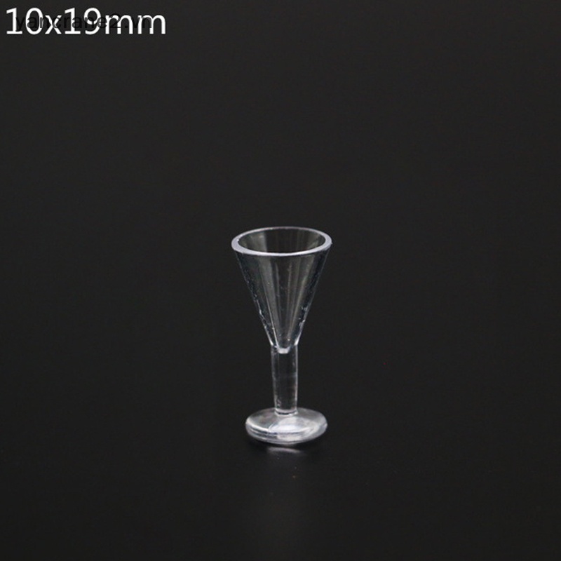 Set 10 Ly Rượu Mini Bằng Thủy Tinh Màu Đỏ Trang Trí Nhà Búp Bê {yancrane2.vn}