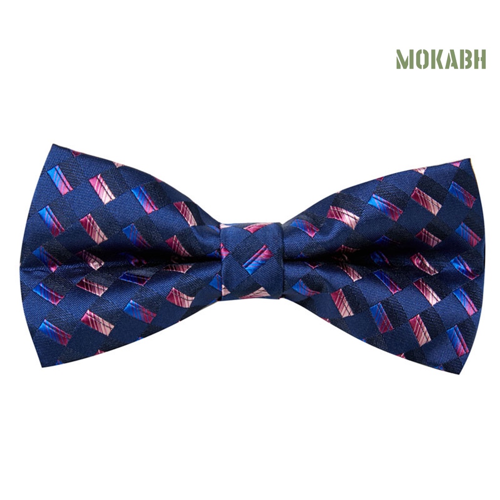 Cà Vạt Nơ Màu Trơn Hai Lớp Họa Tiết Thời Trang Có Thể Điều Chỉnh Cho Nam