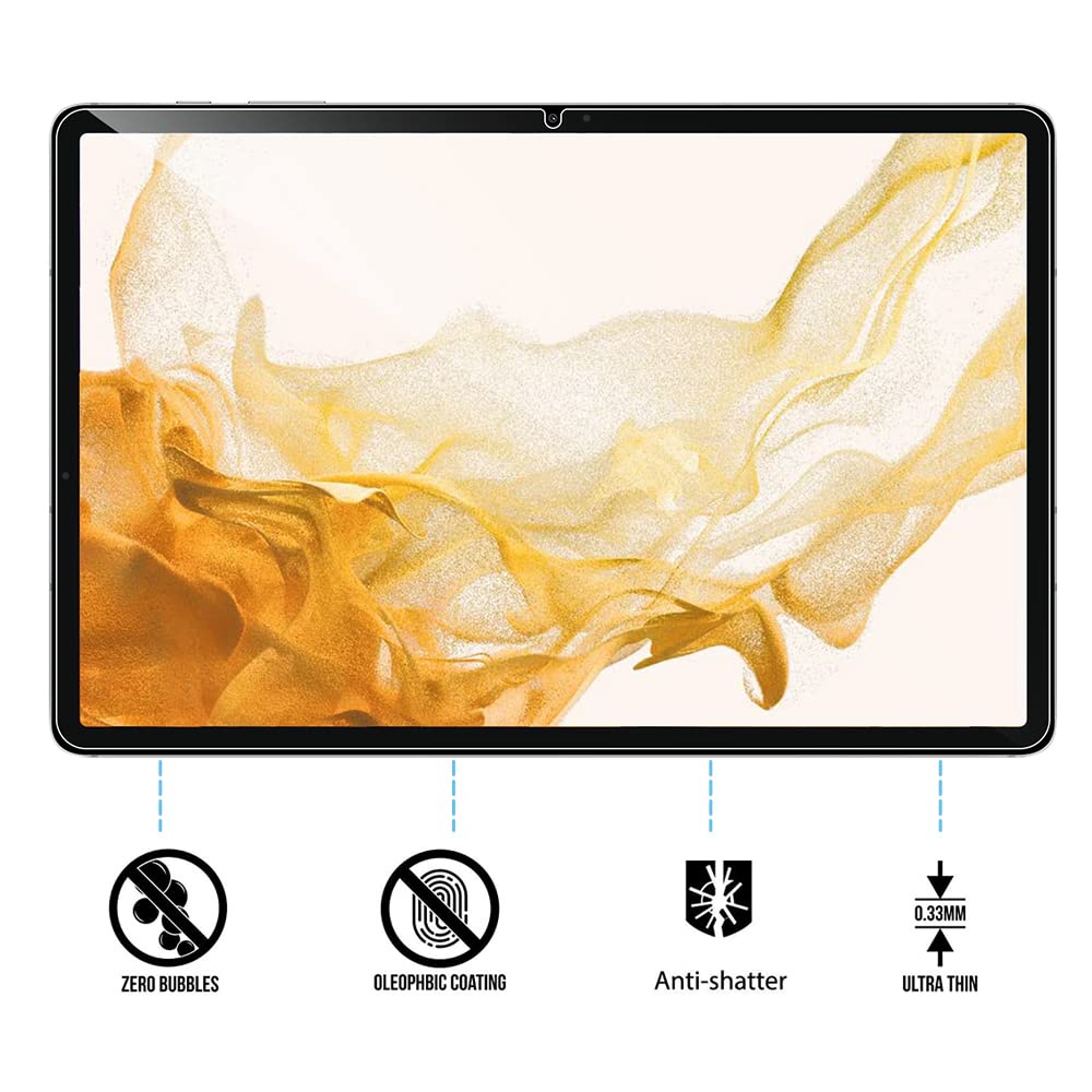 Kính Cường Lực Toàn Màn Hình Cho Samsung Galaxy Tab S7 FE S8 Ultr S7 Plus A7 A8 A S6 Lite S7 + S8 +
