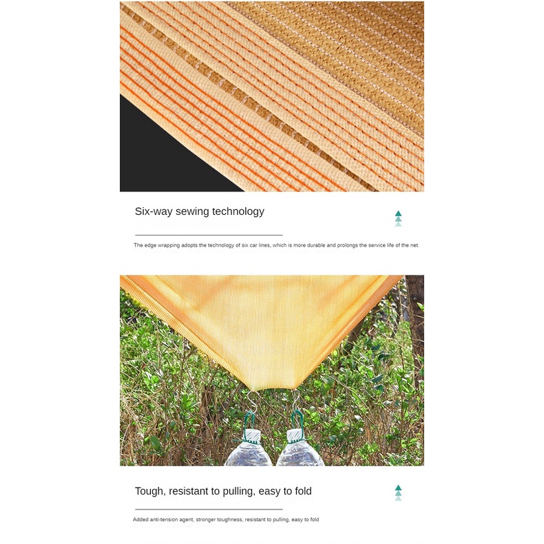 Tấm Bạt Che Nắng Màu Be Chống Tia UV Cho Sân Vườn / Ban Công / Bể bơi