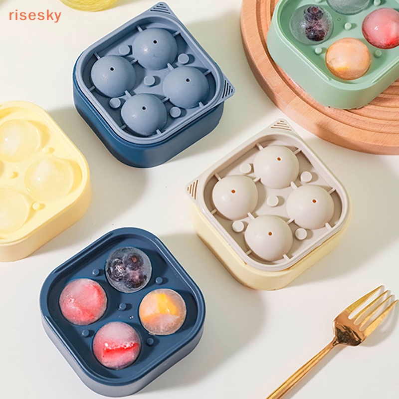 Khuôn Silicone Làm Đá Viên Hình Cầu Lớn 3D