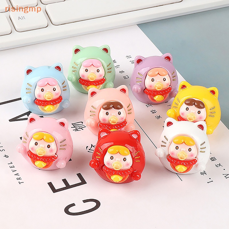 1 Mô Hình Chú Mèo May Mắn Bằng Nhựa Resin Dễ Thương