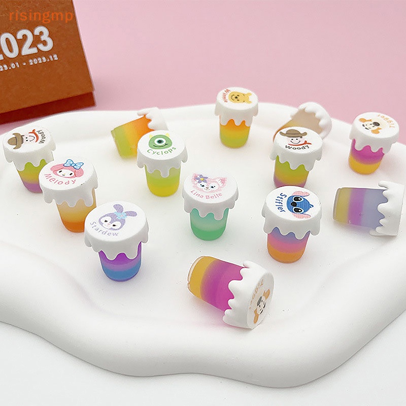 Bộ 10 Hũ Đựng Trà / Mật Ong Mini Dạ Quang Độc Đáo Trang Trí Nhà Búp Bê