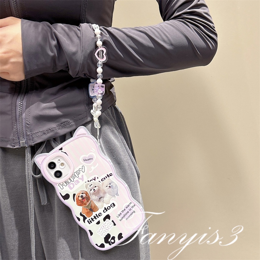 Ốp Điện Thoại Mềm Trong Suốt Hình Ba Chú Chó Mèo Cho iPhone 14 13 12 11 Pro Max X XR Xs Max 8 7 6 6s Plus SE 2020