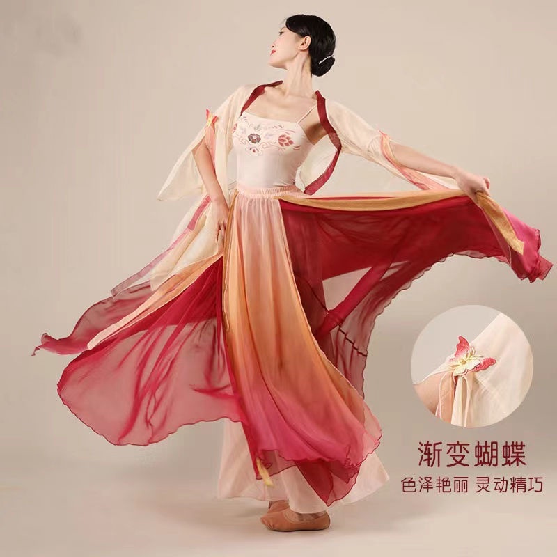 Trang Phục Múa Truyền Thống Màu Sắc Tuyến Tính 9ltp