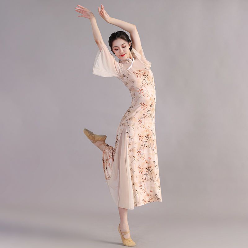 Trang Phục Sườn Xám Biểu Diễn Nhảy Truyền Thống Trung Hoa Dành Cho Nữ