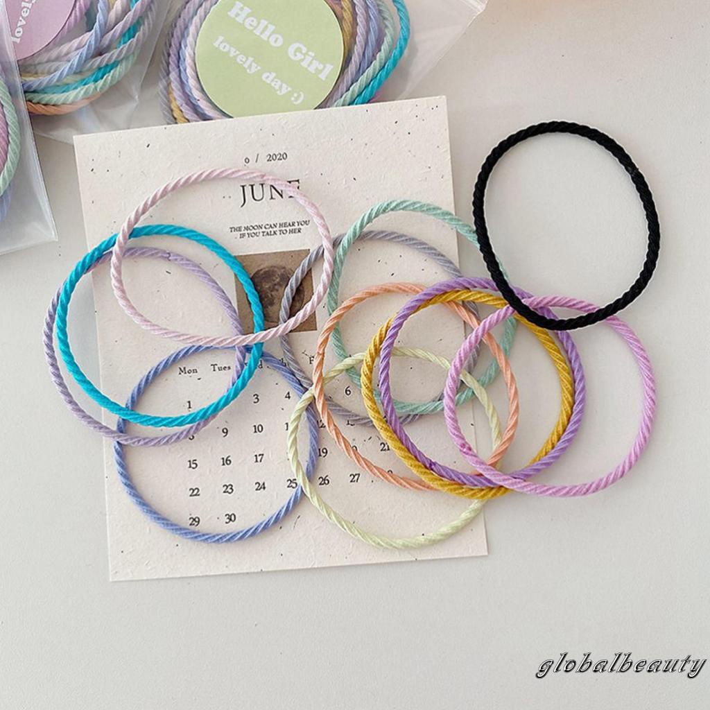 Dây Buộc Tóc Co Giãn Màu Sắc Thời Trang Cho Nữ