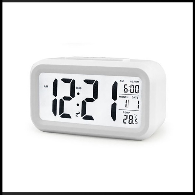 Đồng Hồ Báo Thức Màn Hình Lcd Cảm Ứng Ánh Sáng Ban Đêm Cho Bé