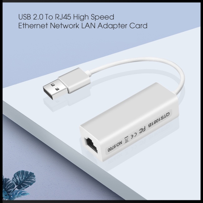 Thẻ Mạng 9700 Chuyển Đổi Usb 2.0 Sang RJ45 Ethernet Lan Tốc Độ Cao 10Mbps