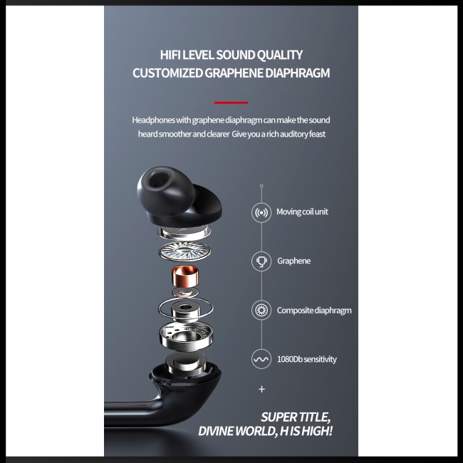 Tai Nghe Zevaret Bluetooth Không Dây Âm Thanh Stereo Chống Nước Có Mic Phong Cách Thể Thao