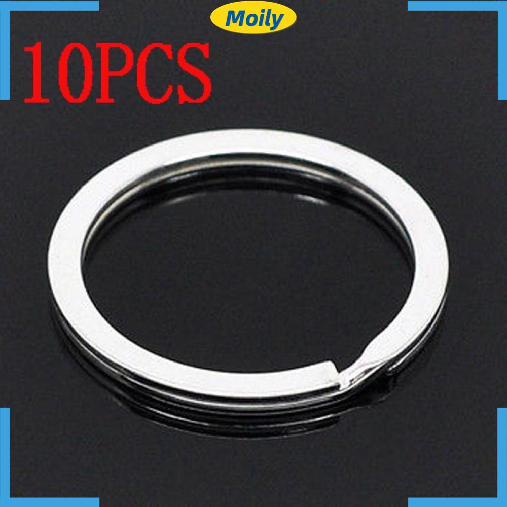 Set 10 Móc Chìa Khóa Bằng Thép Không Gỉ Tiện Dụng