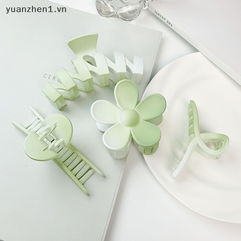 Kẹp Tóc Hình Cá Mập Màu Xanh Lá Thời Trang Mùa Hè Cho Nữ