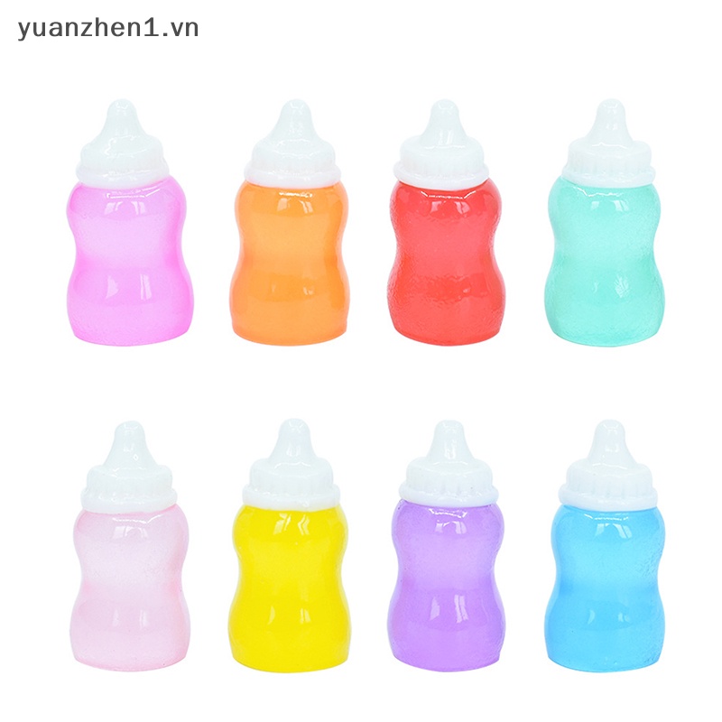 Set 10 Bình Sữa Em Bé Trang Trí Nhà Búp Bê Phát Sáng Trong Tối