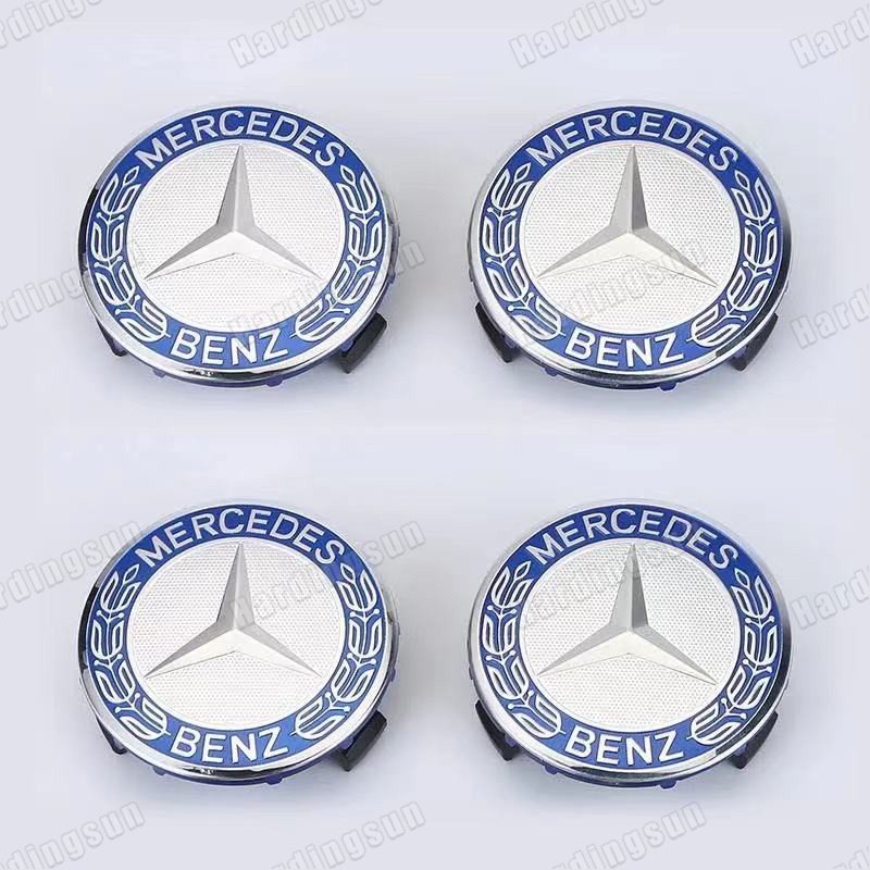 Set 4 Nắp Đậy Trục Bánh Xe Hơi Mercedes-Benz 75MM 60MM Thay Thế