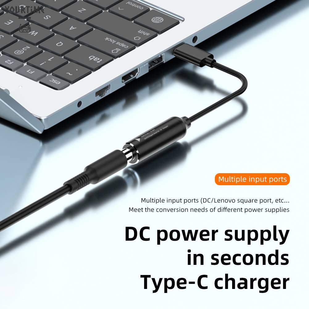 Dây Cáp Sạc Nhanh DC / Vuông Sang Type-C PD65W Cho Máy Tính