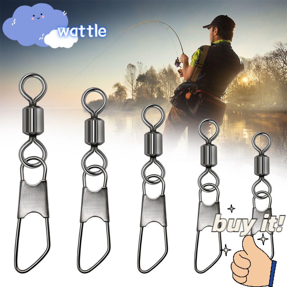 Set 100 Khóa Nối Câu Cá Bằng Thép Không Gỉ Chắc Chắn Thiết Kế Mới