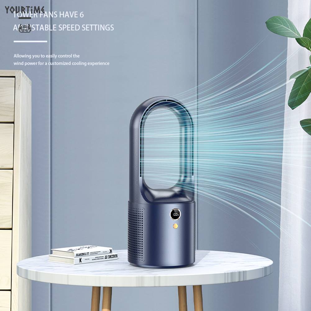 Quạt Làm Mát Không Cánh 6 Tốc Độ 2000mAh